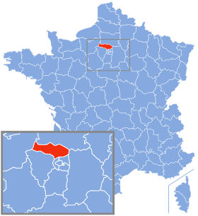 Carte du Val d'Oise
